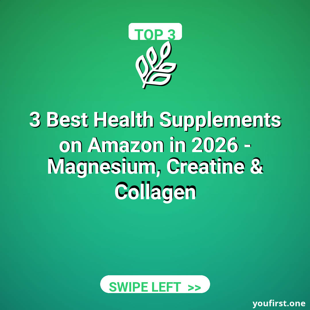 3 Best Health Supplements on Amazon in 2026 — Magnesium, Creatine & Collagen